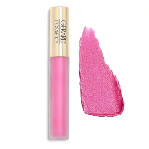 Gerard Cosmetics Metal Matte Liquid Lipstick Where's Ken?, Hot Pink Lipstick with Metallic Matte Finish, Long Lasting Smudge Proof Lipstick, Cruelty Free & Made in the USA