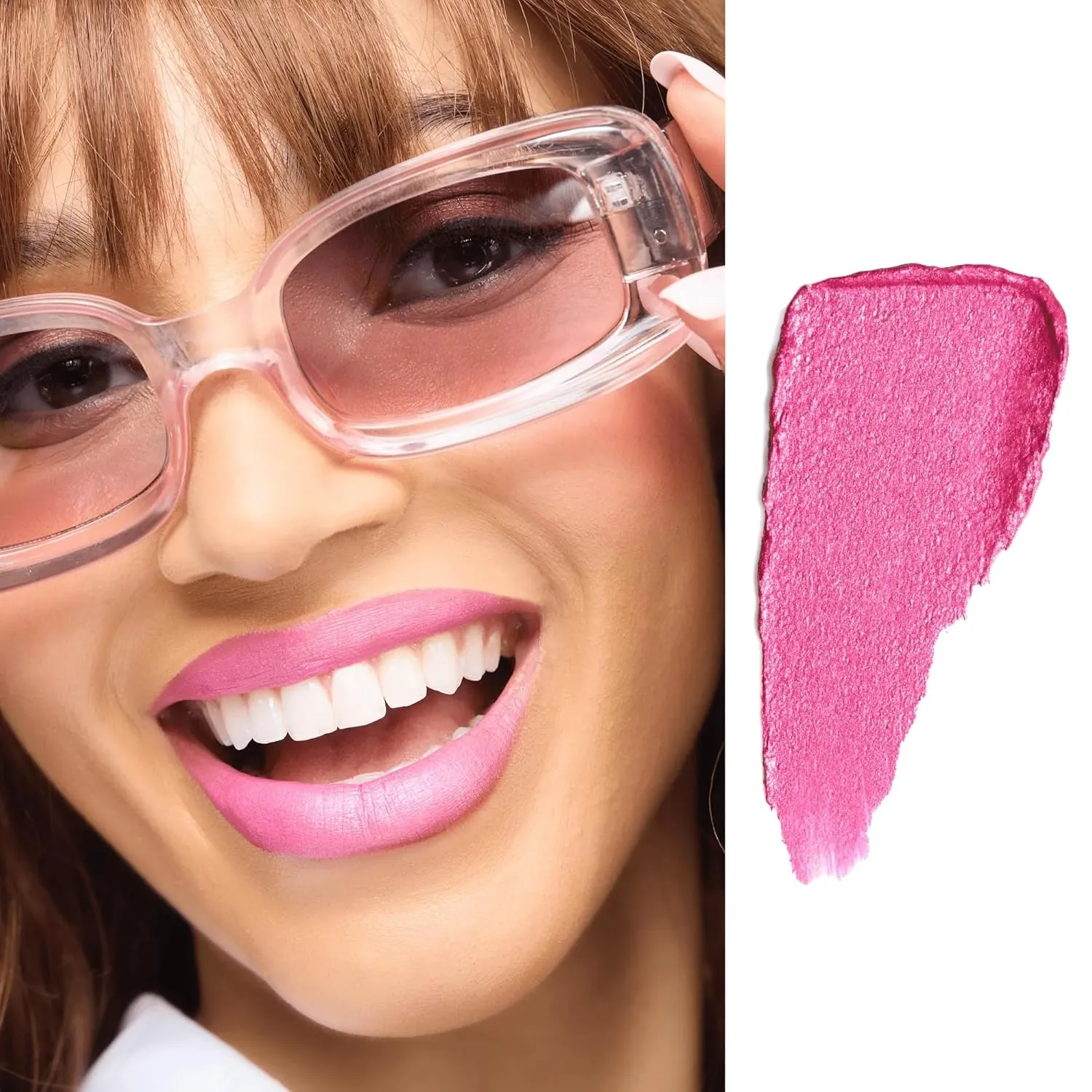 Gerard Cosmetics Metal Matte Liquid Lipstick Where's Ken?, Hot Pink Lipstick with Metallic Matte Finish, Long Lasting Smudge Proof Lipstick, Cruelty Free & Made in the USA