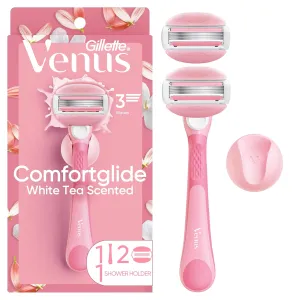 Gillette Venus ComfortGlide White Tea Women's Razor - 1 Handle   2 Refills