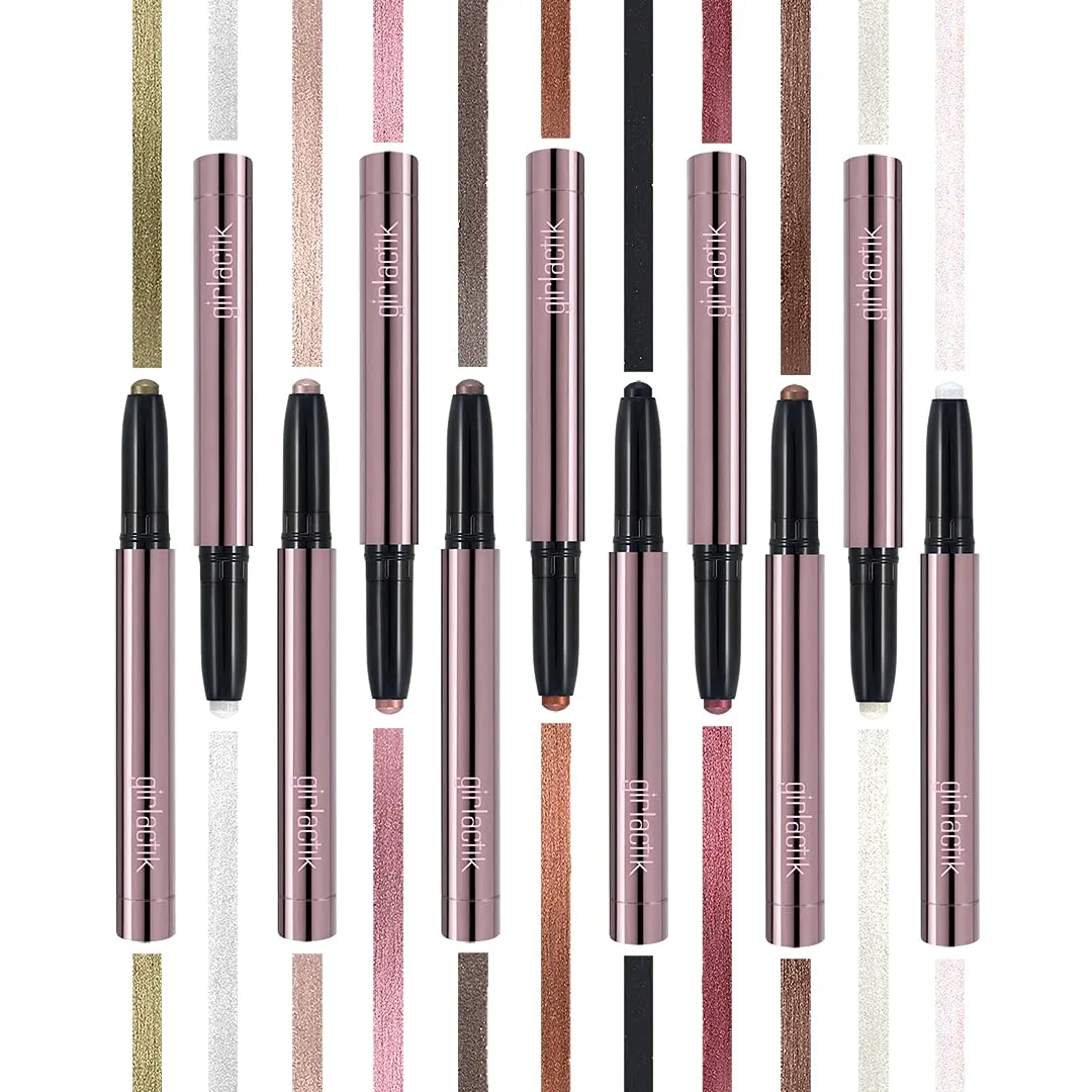 Girlactik Creamy Eyeshadow Stick- Long Lasting and Water-Resistant, Shimmering and Matte Colors Eye Shadow Stick Makeup, Built-in sharpener - 2 g / .07 oz (Cashmere)