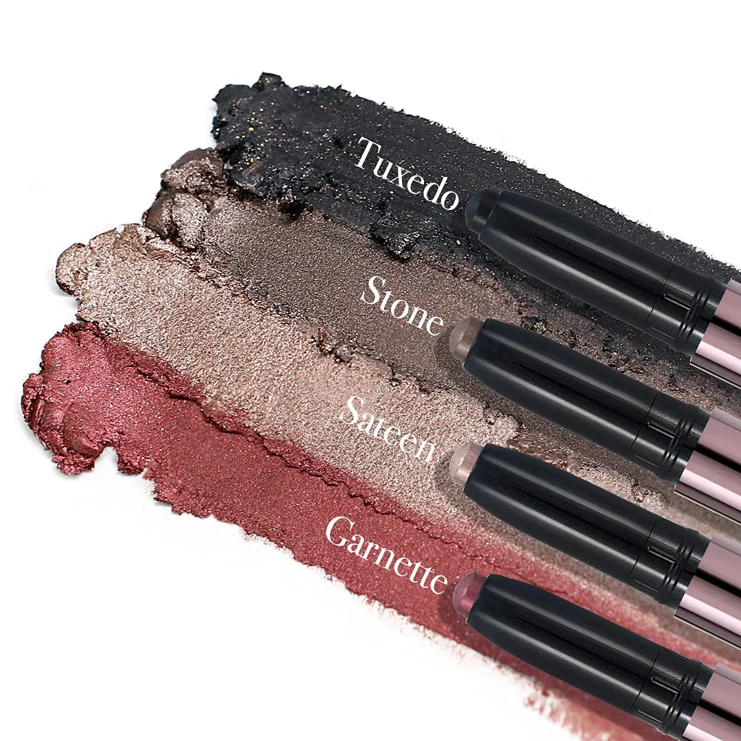Girlactik Creamy Eyeshadow Stick- Long Lasting and Water-Resistant, Shimmering and Matte Colors Eye Shadow Stick Makeup, Built-in sharpener - 2 g / .07 oz (Stone)