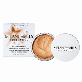 Gleam Radiant Dust Shimmering Loose Powder for Face & Body - Deep Gold 8g