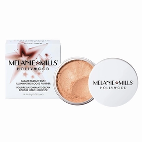 Gleam Radiant Dust Shimmering Loose Powder for Face & Body - Rose Gold, 8g