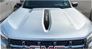 GMC Canyon AT4 Matte Black Center Hood Decal 2023-2025 GM Licensed