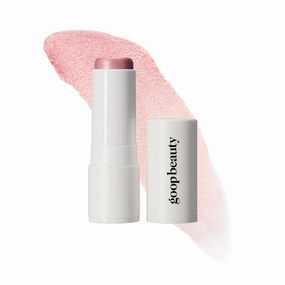 goop Beauty Glow Skin Highlighter Stick | Multi-Use Highlighter with Pearlescent Glow | Amino Acid & Micropearl Blend | Makeup and Skincare | Petal: Cool-Toned Light Pink | 0.28 oz