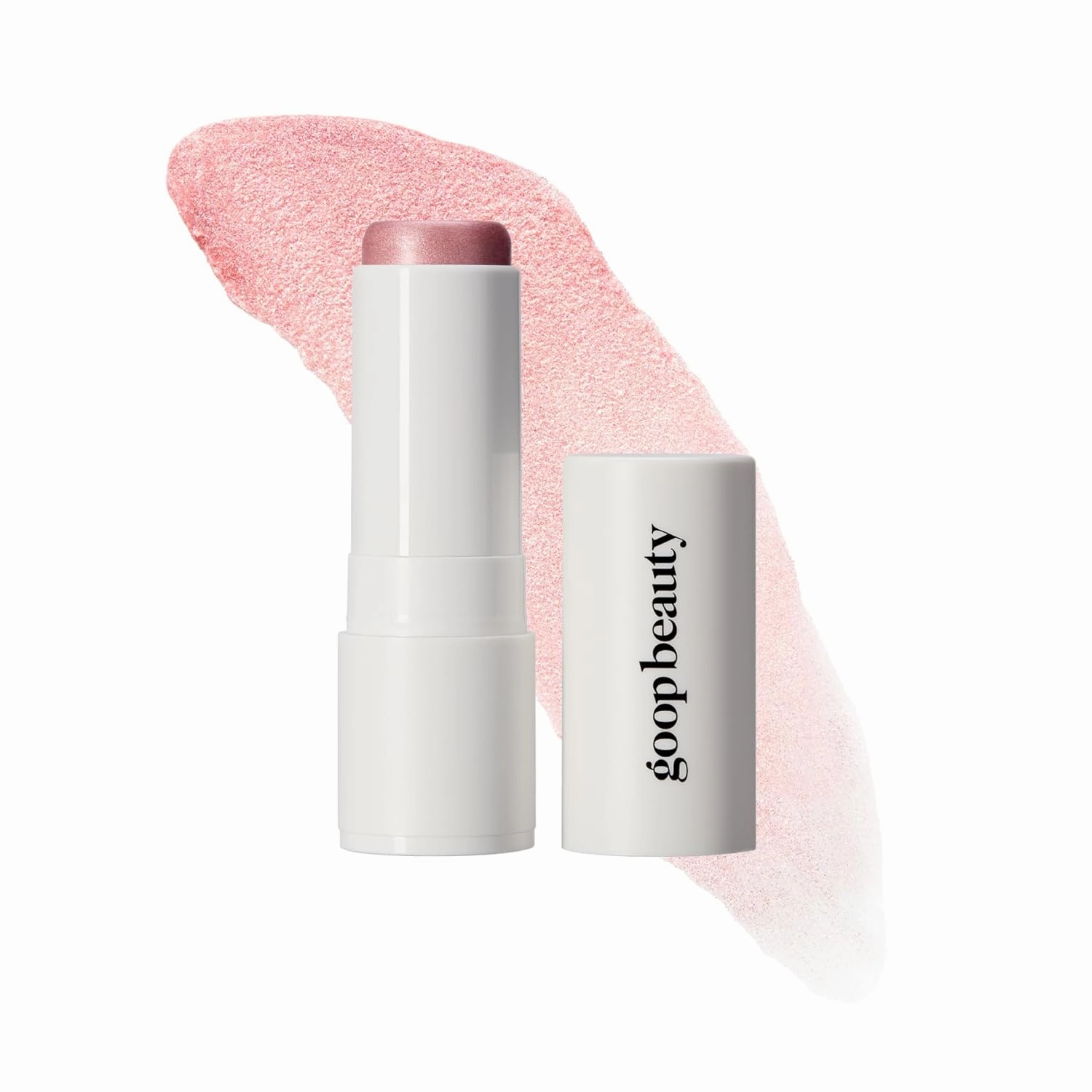 goop Beauty Glow Skin Highlighter Stick | Multi-Use Highlighter with Pearlescent Glow | Amino Acid & Micropearl Blend | Makeup and Skincare | Petal: Cool-Toned Light Pink | 0.28 oz