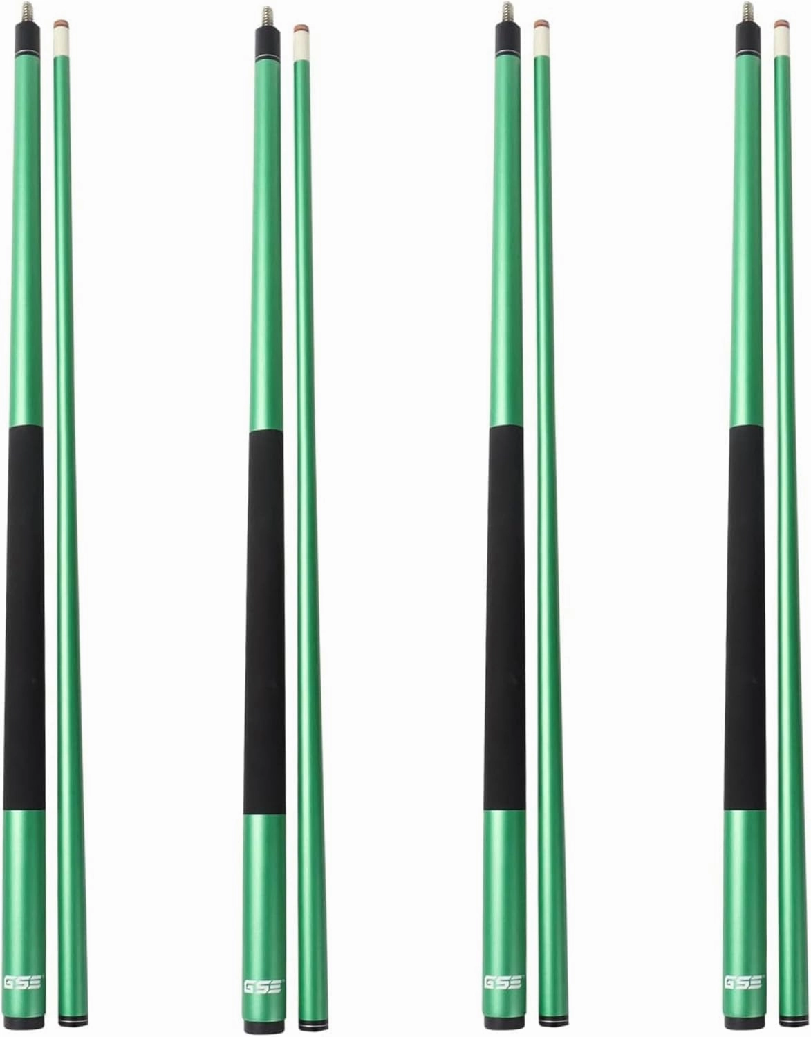 GSE Games & Sports Expert 58" 2-Piece Fiberglass Graphite Composite Billiard Pool Cue Sticks (Several Colors Available, Weight from 18oz, 19oz, 20oz, 21oz)