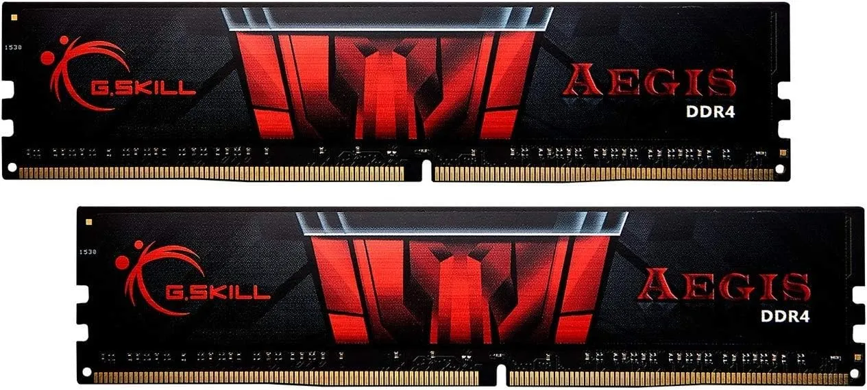 G.SKILL AEGIS Series (XMP) DDR4 RAM 32GB (2x16GB) 3200MT/s CL16-18-18-38 1.35V Intel AMD Desktop Computer Memory UDIMM (F4-3200C16D-32GIS)