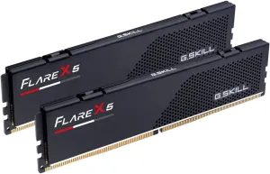 G.SKILL Flare X5 Series (AMD Expo & Intel XMP 3.0) DDR5 RAM 32GB (2x16GB) 6000MT/s CL36-36-36-96 1.35V Desktop Computer Memory UDIMM - Matte Black (F5-6000J3636F16GX2-FX5)