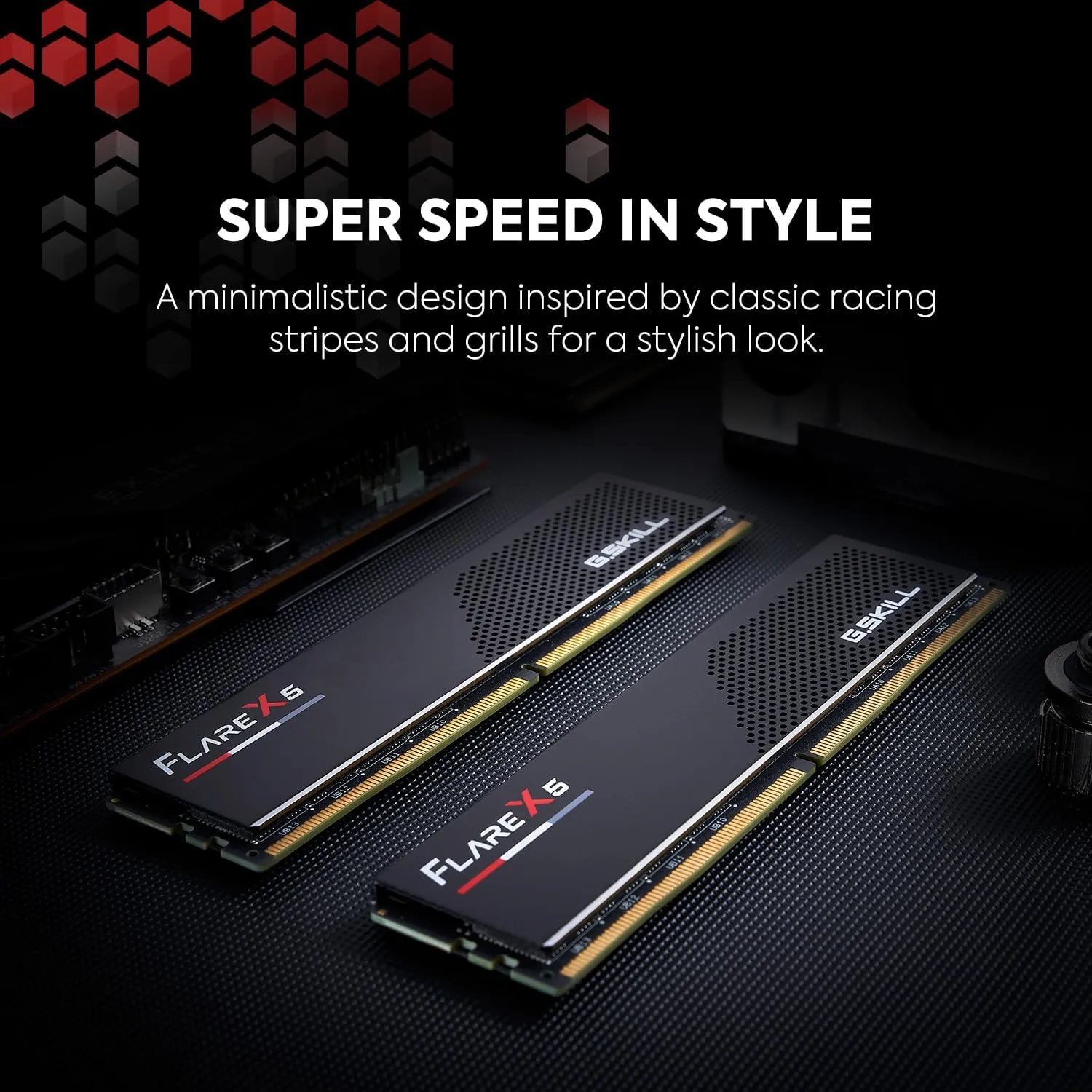 G.SKILL Flare X5 Series (AMD Expo & Intel XMP 3.0) DDR5 RAM 32GB (2x16GB) 6000MT/s CL36-36-36-96 1.35V Desktop Computer Memory UDIMM - Matte Black (F5-6000J3636F16GX2-FX5)