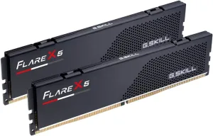 G.SKILL Flare X5 Series (AMD Expo) DDR5 RAM 64GB (2X 32GB) 6000MT/s CL28-36-36-96 1.40V Desktop Computer Memory U-DIMM - Matte Black (F5-6000J2836G32GX2-FX5)
