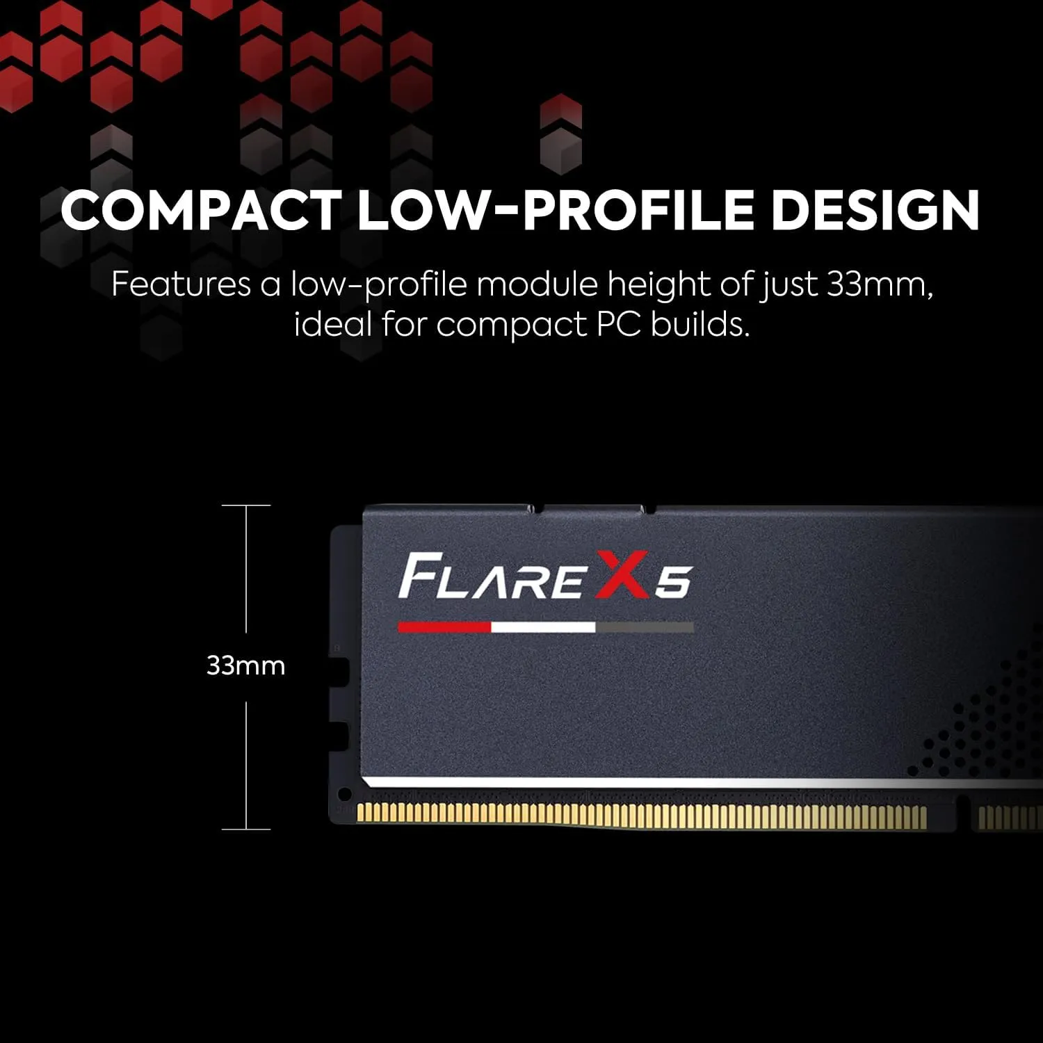 G.SKILL Flare X5 Series (AMD Expo) DDR5 RAM 64GB (2X 32GB) 6000MT/s CL28-36-36-96 1.40V Desktop Computer Memory U-DIMM - Matte Black (F5-6000J2836G32GX2-FX5)
