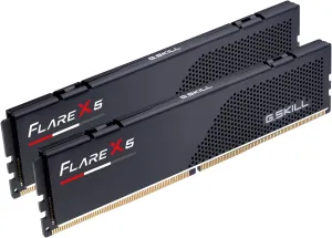 G.SKILL Flare X5 Series (AMD Expo) DDR5 RAM 64GB (2x32GB) 6000MT/s CL30-40-40-96 1.40V Desktop Computer Memory UDIMM - Matte Black (F5-6000J3040G32GX2-FX5)