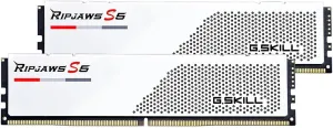 G.SKILL Ripjaws S5 Series (Intel XMP 3.0) DDR5 RAM 32GB (2x16GB) 6000MT/s CL32-38-38-96 1.35V Desktop Computer Memory UDIMM - Matte White (F5-6000J3238F16GA2-RS5W)