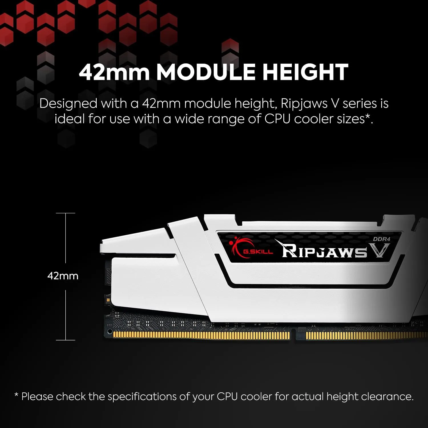G.SKILL Ripjaws V Series (XMP) DDR4 RAM 16GB (2x8GB) 3200MT/s CL16-18-18-38 1.35V Intel AMD Desktop Computer Memory UDIMM - Black (F4-3200C16D-16GVKB)