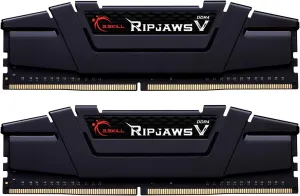 G.SKILL Ripjaws V Series (XMP) DDR4 RAM 16GB (2x8GB) 3200MT/s CL16-18-18-38 1.35V Intel AMD Desktop Computer Memory UDIMM - Black (F4-3200C16D-16GVKB)