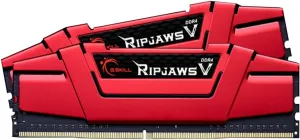 G.SKILL Ripjaws V Series (XMP) DDR4 RAM 32GB (2x16GB) 2666MT/s CL15-15-15-35 1.20V Intel AMD Desktop Computer Memory UDIMM - Red (F4-2666C15D-32GVR)
