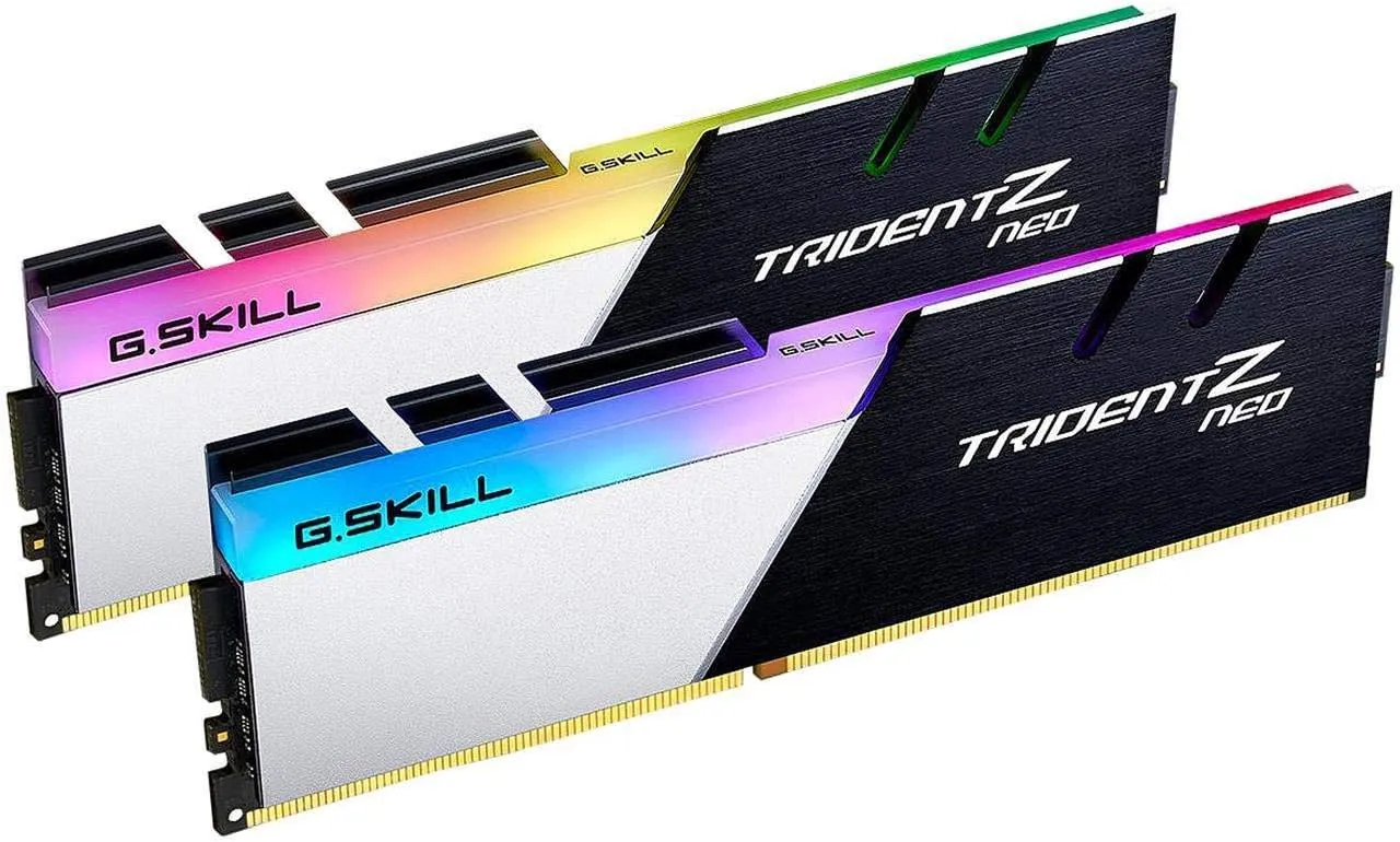 G.SKILL Trident Z Neo Series (XMP) DDR4 RAM 32GB (2x16GB) 3600MT/s CL16-19-19-39 1.35V Intel AMD Desktop Computer Memory UDIMM (F4-3600C16D-32GTZNC)