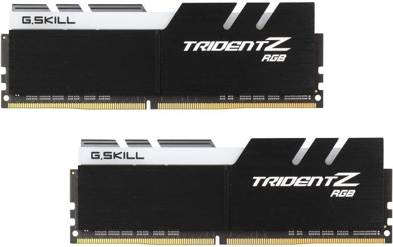 G.SKILL Trident Z RGB Series (XMP) DDR4 RAM 32GB (2x16GB) 3600MT/s CL18-22-22-42 1.35V Intel AMD Desktop Computer Memory UDIMM (F4-3600C18D-32GTZR)