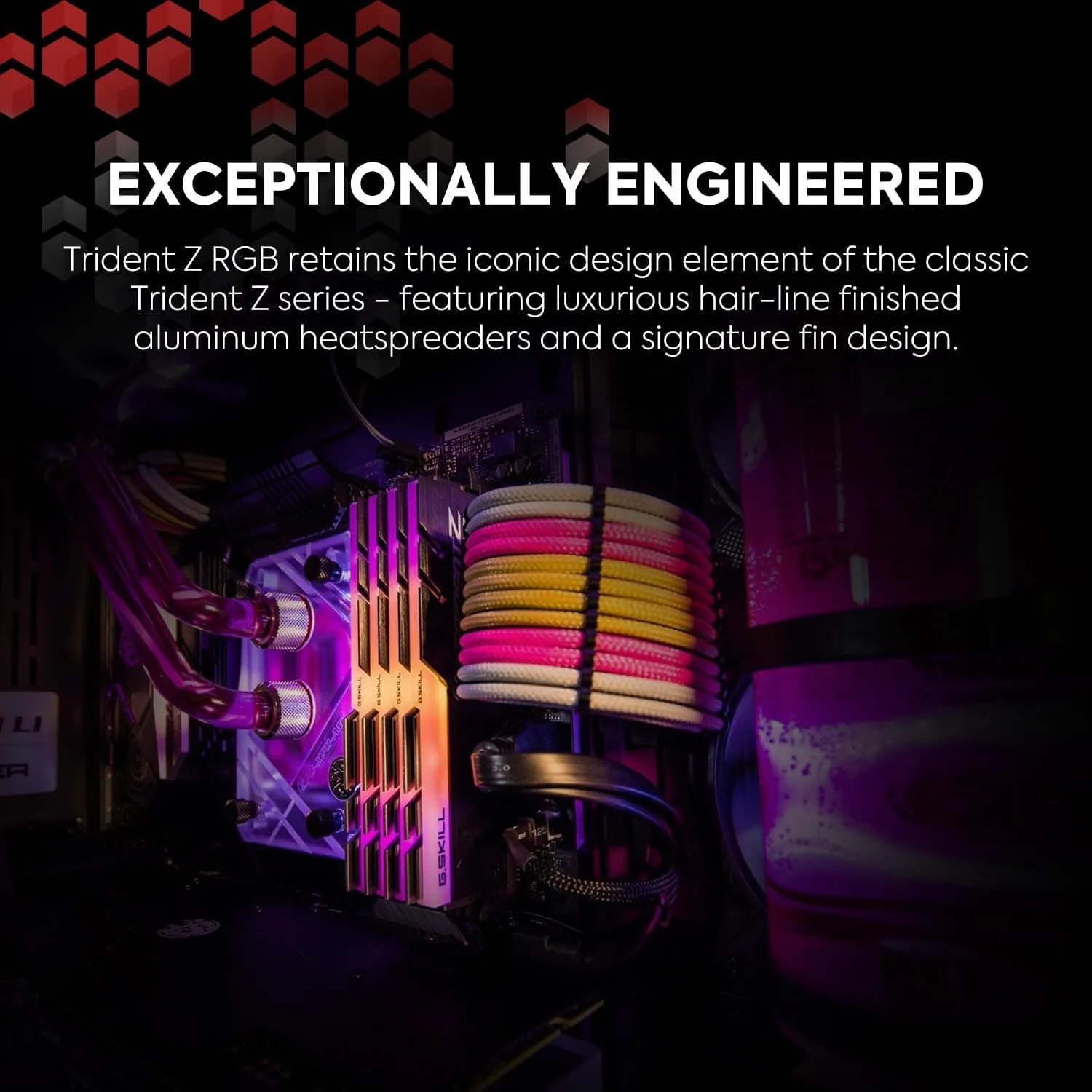 G.SKILL Trident Z RGB Series (XMP) DDR4 RAM 32GB (2x16GB) 3600MT/s CL18-22-22-42 1.35V Intel AMD Desktop Computer Memory UDIMM (F4-3600C18D-32GTZR)