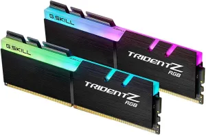 G.SKILL Trident Z RGB Series (XMP) DDR4 RAM 32GB (2x16GB) 3600MT/s CL18-22-22-42 1.35V Intel AMD Desktop Computer Memory UDIMM (F4-3600C18D-32GTZR)