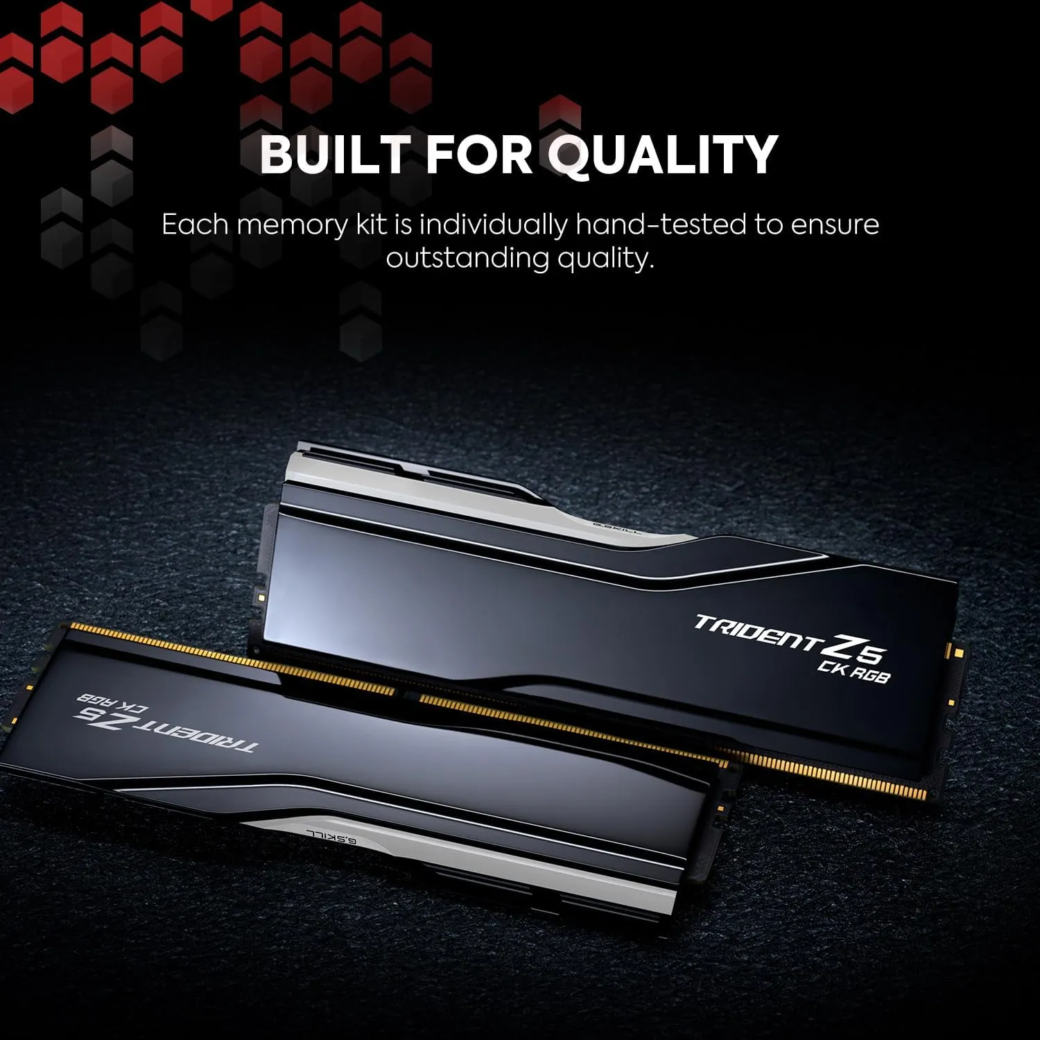 G.SKILL Trident Z5 CK RGB Series (Intel XMP 3.0) DDR5 RAM 48GB (2x24GB) 8400MT/s CL40-52-52-134 1.40V Desktop Computer Memory CUDIMM - Mirror Black (F5-8400C4052G24GX2-TZ5CRK)