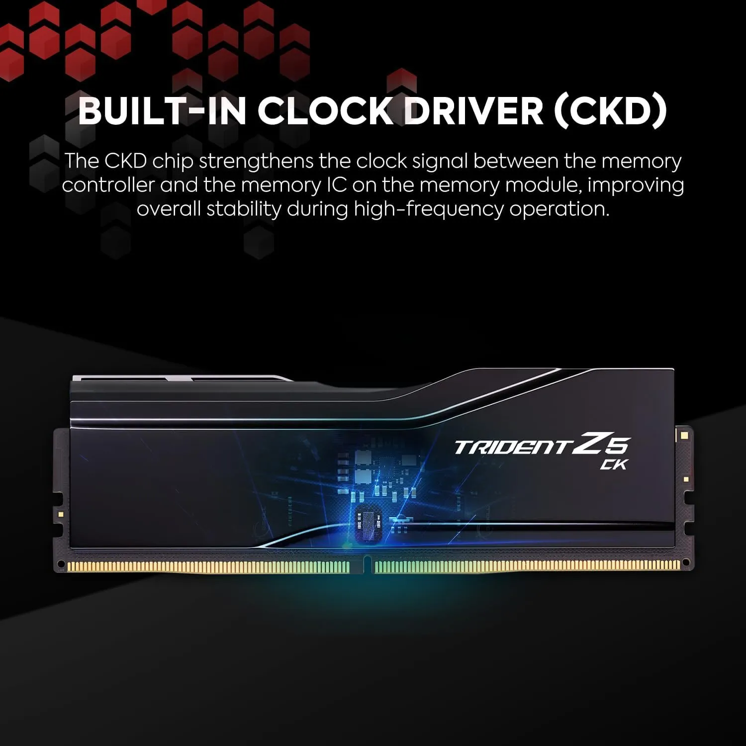 G.SKILL Trident Z5 CK Series (Intel XMP 3.0) DDR5 RAM 48GB (2x24GB) 8400MT/s CL40-52-52-134 1.40V Desktop Computer Memory CUDIMM - Mirror Black (F5-8400C4052G24GX2-TZ5CK)