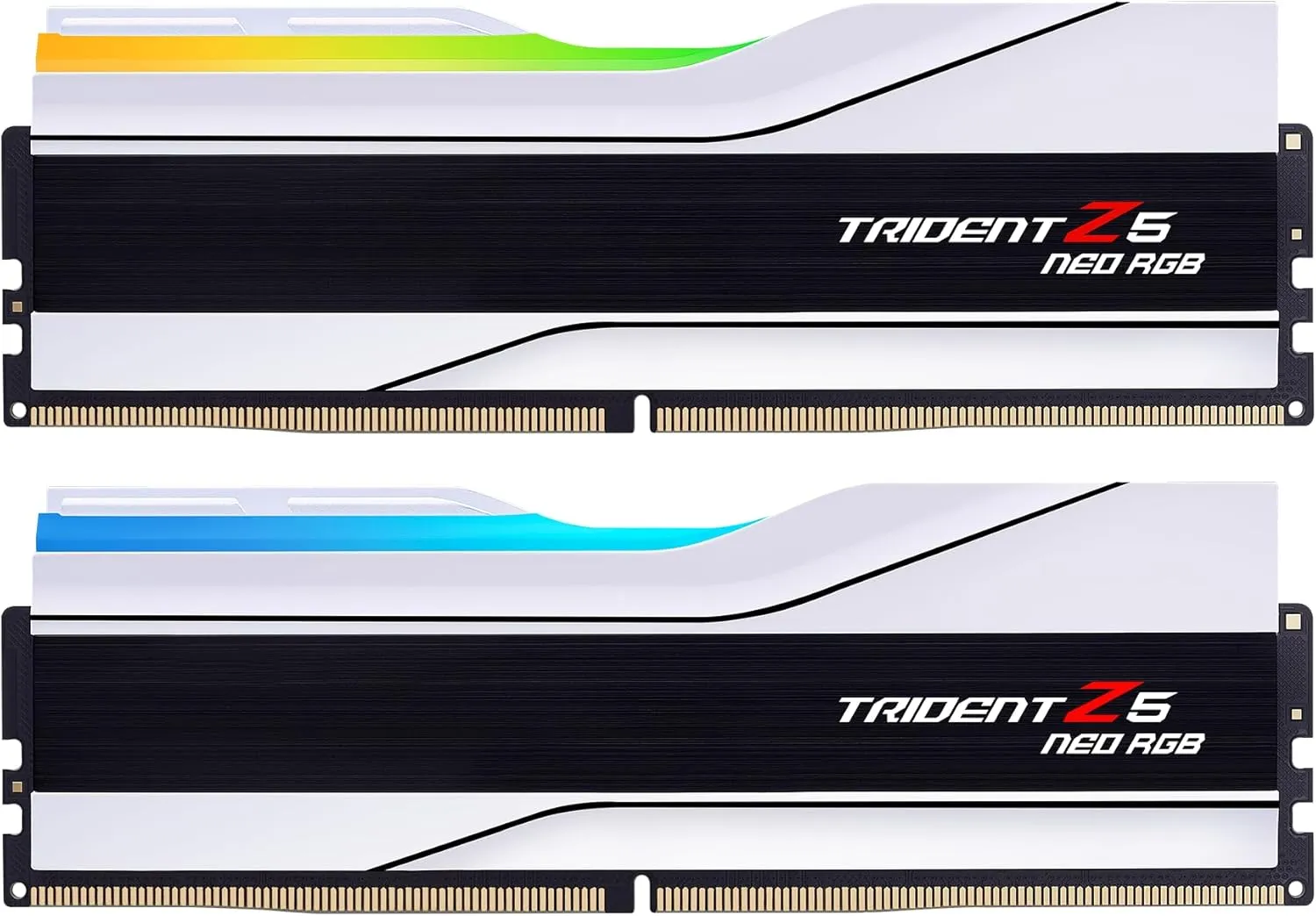G.SKILL Trident Z5 Neo RGB Series (AMD Expo) DDR5 RAM 48GB (2x24GB) 6400MT/s CL32-39-39-102 1.35V Desktop Computer Memory UDIMM - Matte White (F5-6400J3239F24GX2-TZ5NRW)