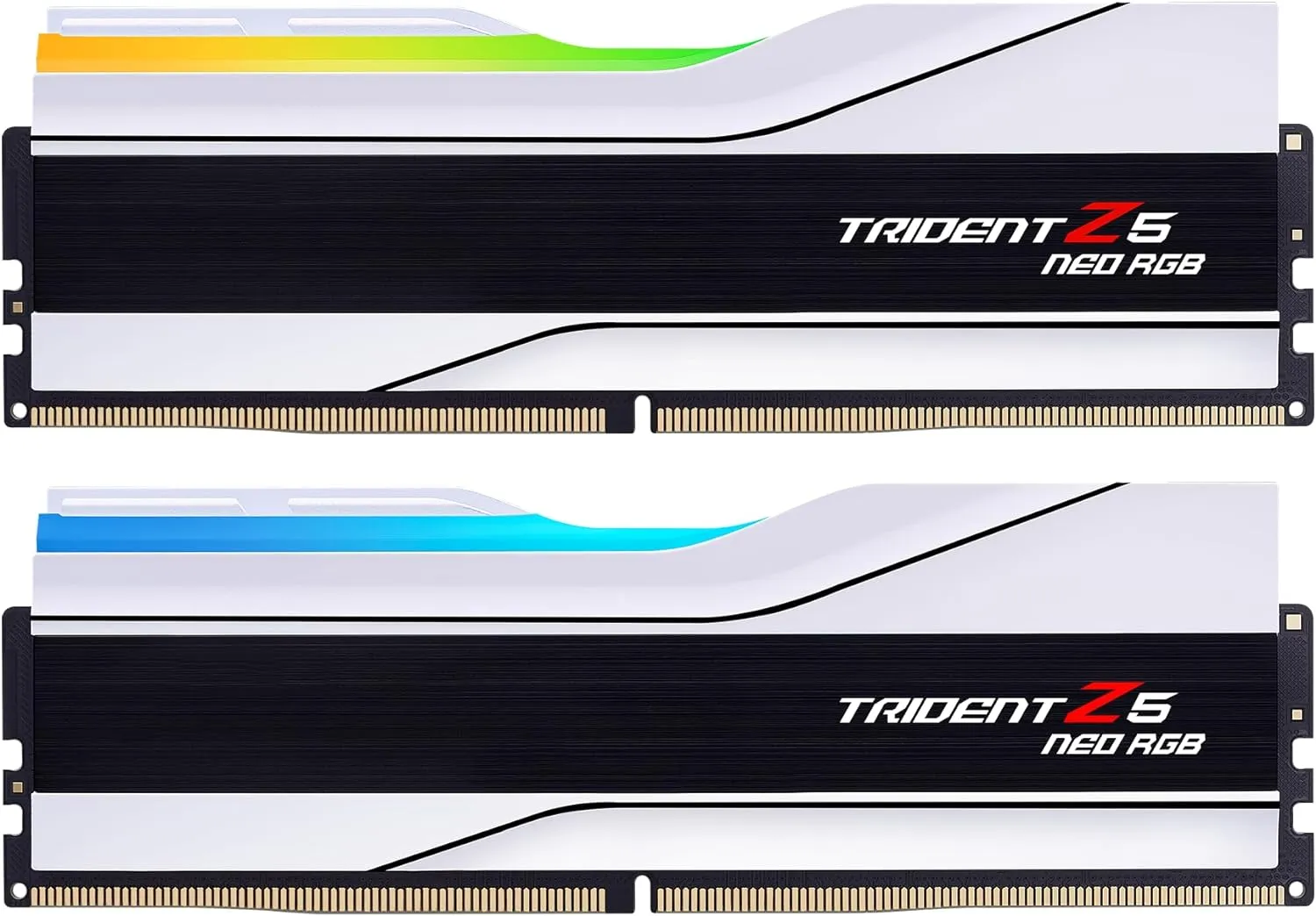 G.SKILL Trident Z5 Neo RGB Series (AMD Expo) DDR5 RAM 64GB (2x32GB) 6000MT/s CL30-36-36-96 1.40V Desktop Computer Memory UDIMM - Matte White (F5-6000J3036G32GX2-TZ5NRW)