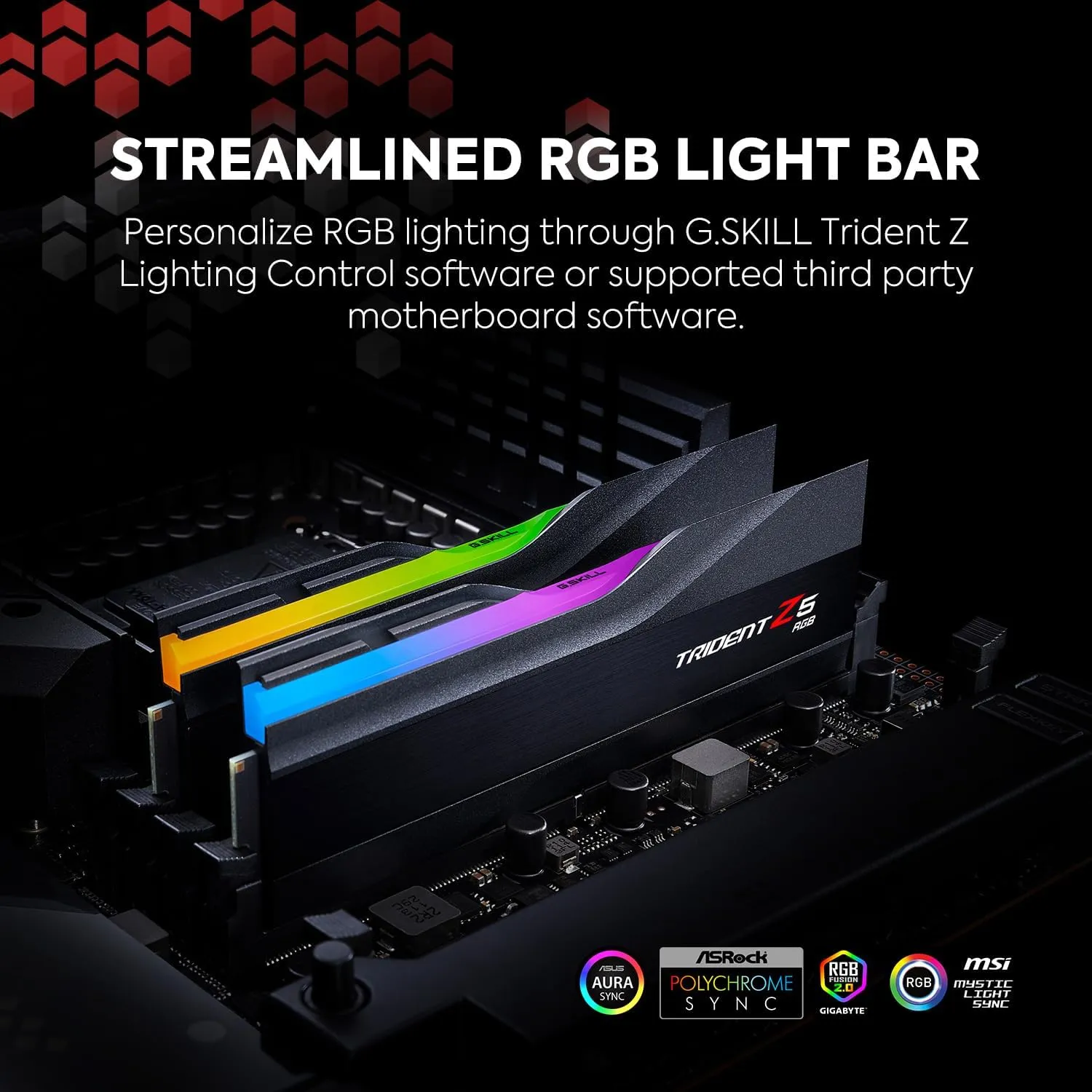 G.SKILL Trident Z5 RGB Series (Intel XMP 3.0 & AMD Expo) DDR5 RAM 32GB (2X 16GB) 6000MT/s CL36-36-36-96 1.35V Desktop Computer Memory U-DIMM - Matte Black (F5-6000J3636F16GA2-TZ5RK)