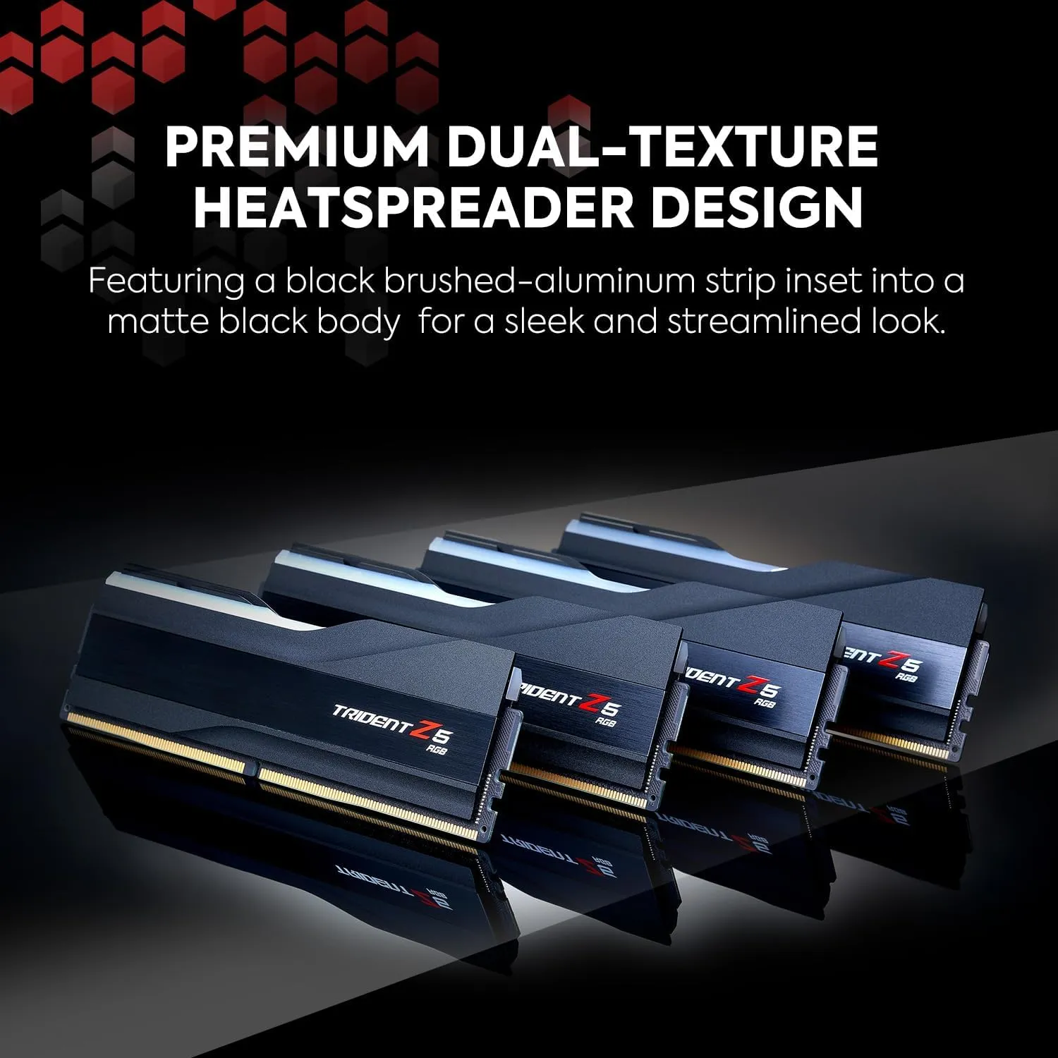 G.SKILL Trident Z5 RGB Series (Intel XMP 3.0) DDR5 RAM 32GB (2x16GB) 6000MT/s CL30-40-40-96 1.35V Desktop Computer Memory UDIMM - Matte Black (F5-6000J3040F16GA2-TZ5RK)