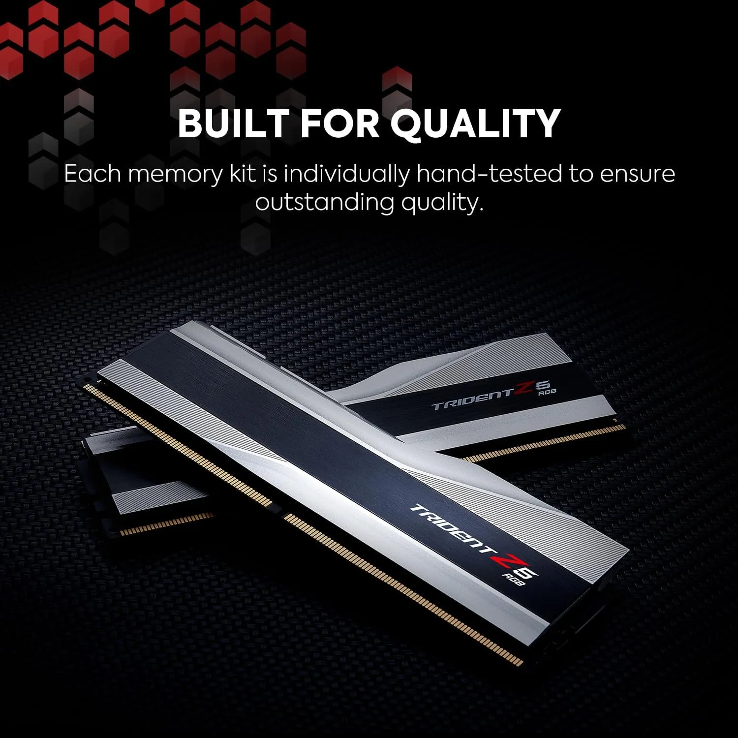 G.SKILL Trident Z5 RGB Series (Intel XMP 3.0) DDR5 RAM 32GB (2x16GB) 7200MT/s CL34-45-45-115 1.40V Desktop Computer Memory UDIMM - Metallic Silver (F5-7200J3445G16GX2-TZ5RS)