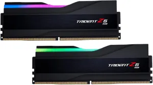 G.SKILL Trident Z5 RGB Series (Intel XMP 3.0) DDR5 RAM 32GB (2x16GB) 7600MT/s CL36-46-46-121 1.40V Desktop Computer Memory UDIMM - Matte Black (F5-7600J3646G16GX2-TZ5RK)