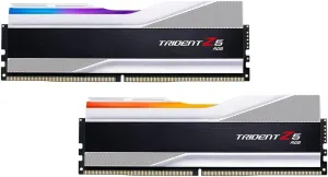 G.SKILL Trident Z5 RGB Series (Intel XMP 3.0) DDR5 RAM 48GB (2x24GB) 7200MT/s CL36-46-46-115 1.35V Desktop Computer Memory UDIMM - Metallic Silver (F5-7200J3646F24GX2-TZ5RS)