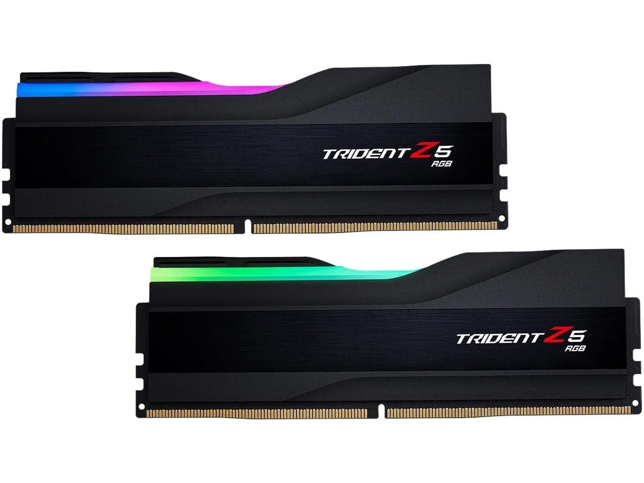 G.SKILL Trident Z5 RGB Series (Intel XMP 3.0) DDR5 RAM 48GB (2x24GB) 8200MT/s CL40-52-52-131 1.35V Desktop Computer Memory UDIMM - Matte Black (F5-8200J4052F24GX2-TZ5RK)