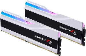 G.SKILL Trident Z5 RGB Series (Intel XMP 3.0) DDR5 RAM 64GB (2x32GB) 6000MT/s CL30-40-40-96 1.40V Desktop Computer Memory UDIMM - Matte White (F5-6000J3040G32GX2-TZ5RW)