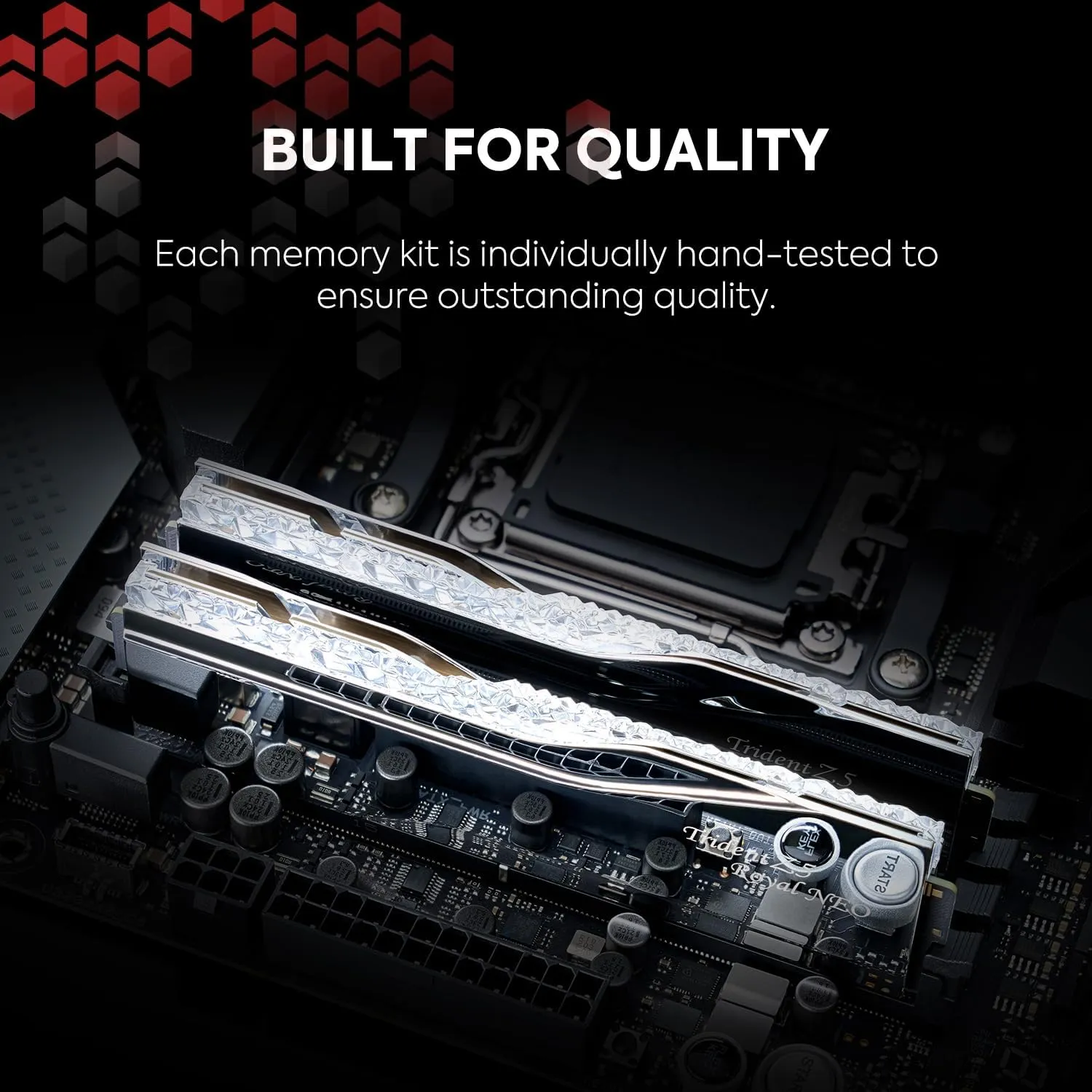 G.SKILL Trident Z5 Royal Neo Series (AMD Expo) DDR5 RAM 32GB (2x16GB) 6000MT/s CL28-36-36-96 1.40V Desktop Computer Memory UDIMM - Silver (F5-6000J2836G16GX2-TR5NS)