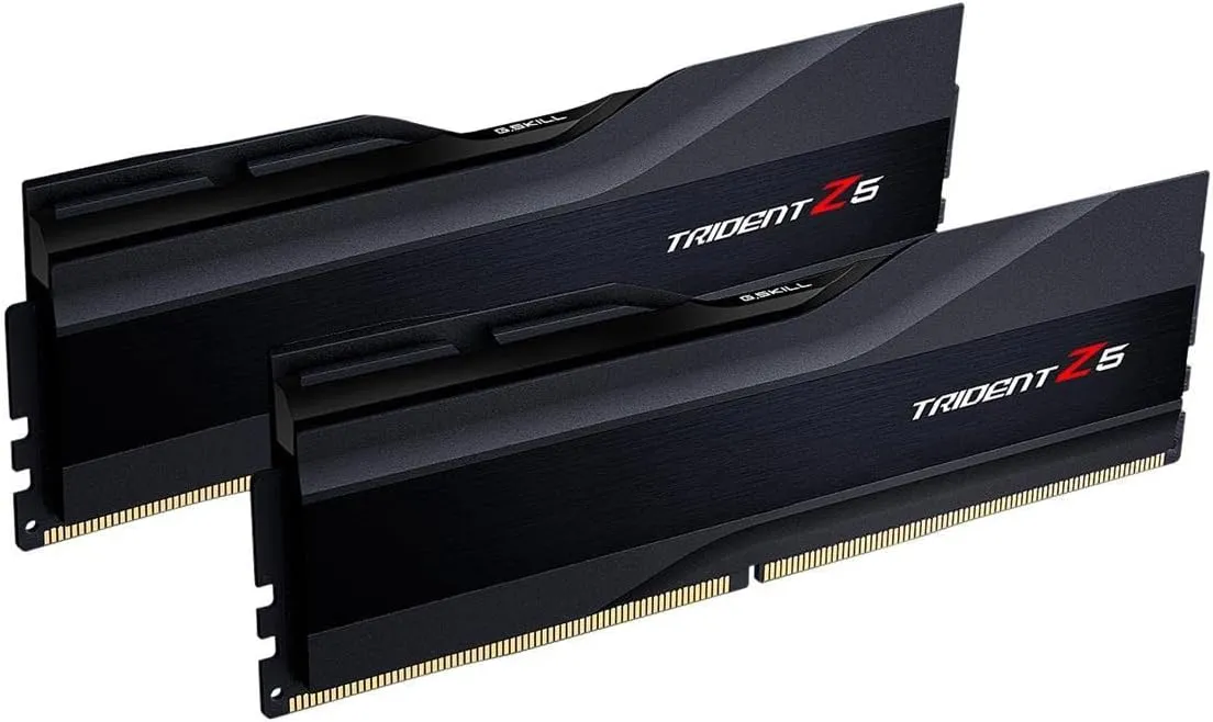 G.SKILL Trident Z5 Series (Intel XMP 3.0) DDR5 RAM 32GB (2x16GB) 6400MT/s CL32-39-39-102 1.40V Desktop Computer Memory UDIMM - Matte Black (F5-6400J3239G16GX2-TZ5K)