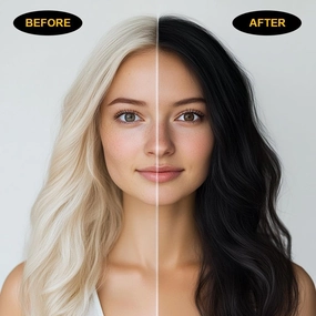 Hair Dye Shampoo, 5 in 1 Hair Color Shampoo for Women & Men, Instant Grey Coverage, Herbal Natural Champu Para Canas Mujer y Hombre (100ml) (Dark Brown)
