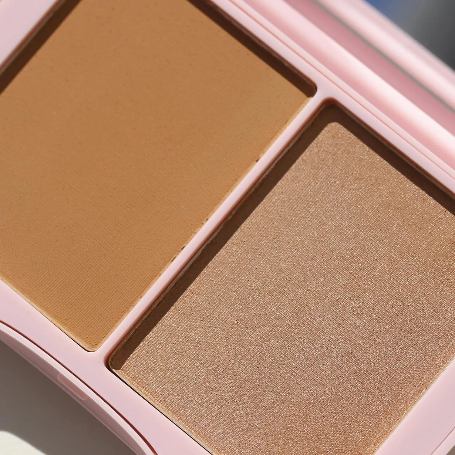 Half Caked Double Dipper Color Duo Bronzer (matte   Shimmer) | vegan & cruelty-free, fragrance-free, highly pigmented, primer-infused | 10g / 0.20 oz (Siesta Key)