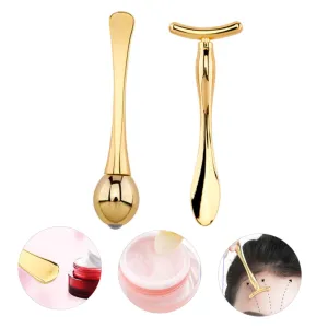 Happyyami Double-ended Eye Massage Roller for Dark Circles Beauty Scoop Face Firming Tool