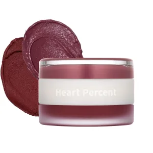 Heart Percent Dote On Mood Custom Lip & Cheek, Matte (Fog Pot)   Glow (Shine Balm) Dual Type Multi-use Blush & Lip Tint [#07. Geek & Plum]