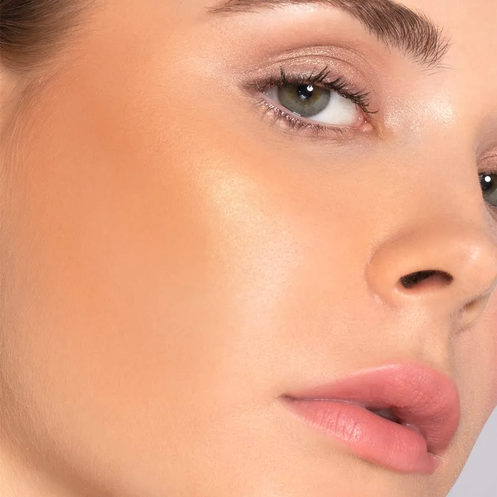 Heaven's Glow Radiant Veil Blush, Baked Powder Blush, 8g (Persimmon)