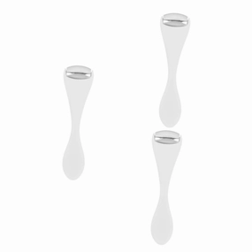 Hemoton 3pcs Mini Eye Massage Roller with Spoon Applicator for Eye Cream Portable Skincare Tool for Puffiness Relief for Travel and Daily Use