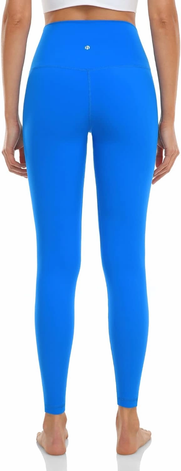 HeyNuts Essential Leggings, High Waisted Compression Workout Soft Pants Athletic Yoga Pants 28"
