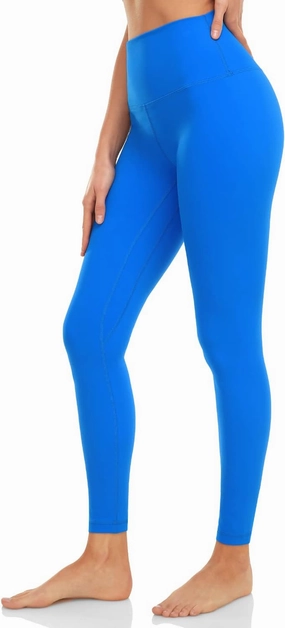 HeyNuts Essential Leggings, High Waisted Compression Workout Soft Pants Athletic Yoga Pants 28"