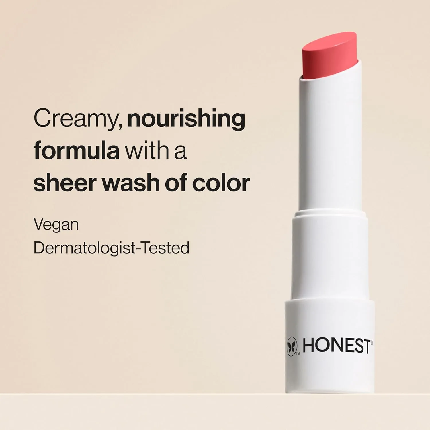Honest Beauty Moisturizing Vegan Tinted Lip Balm | Antioxidant-rich Acai Extracts   Avocado Oil | Paraben Free   Cruelty Free | Summer Melon