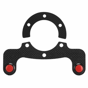 Horn Button, Steering Wheel Horn Button, Carbon Fiber External Horn Button Kits for MOMO/OMP/Nardi/Sparco 6 Bolts Steering Wheel(pair)