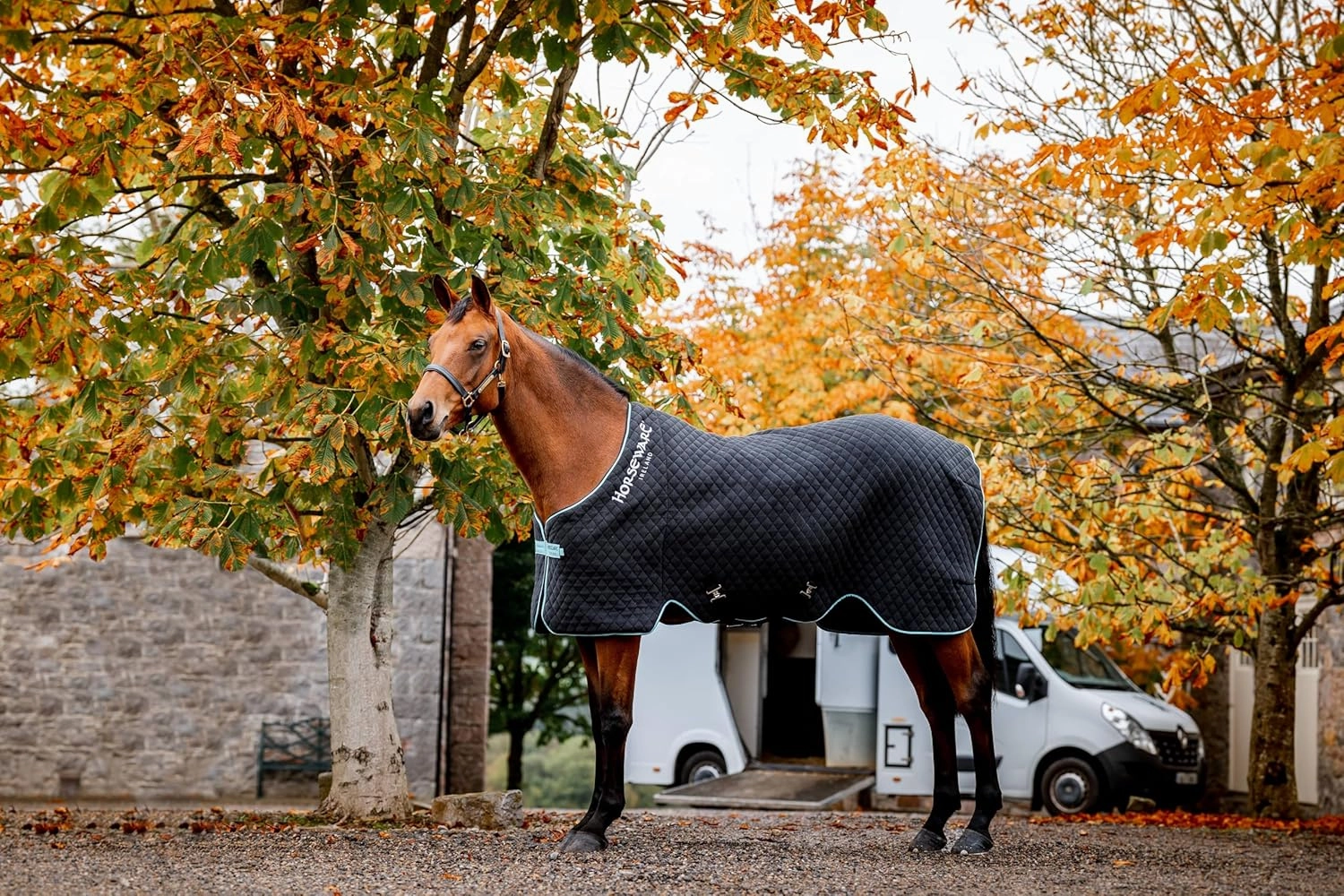 Horseware Autumn Cooler 72 Black/Aqua