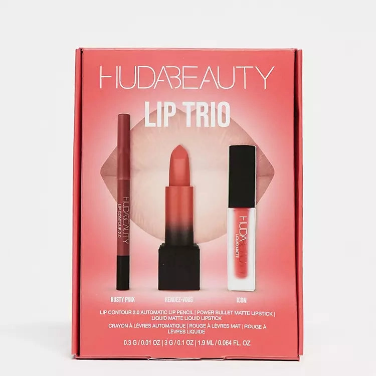 HUDA BEAUTY - The Ultimate Icon Lip Trio